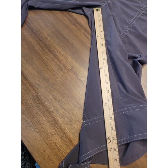 Athleta Tear Away Capri Pants Brown Size 4 Stretch Activewear EUC - Picture 10 of 10